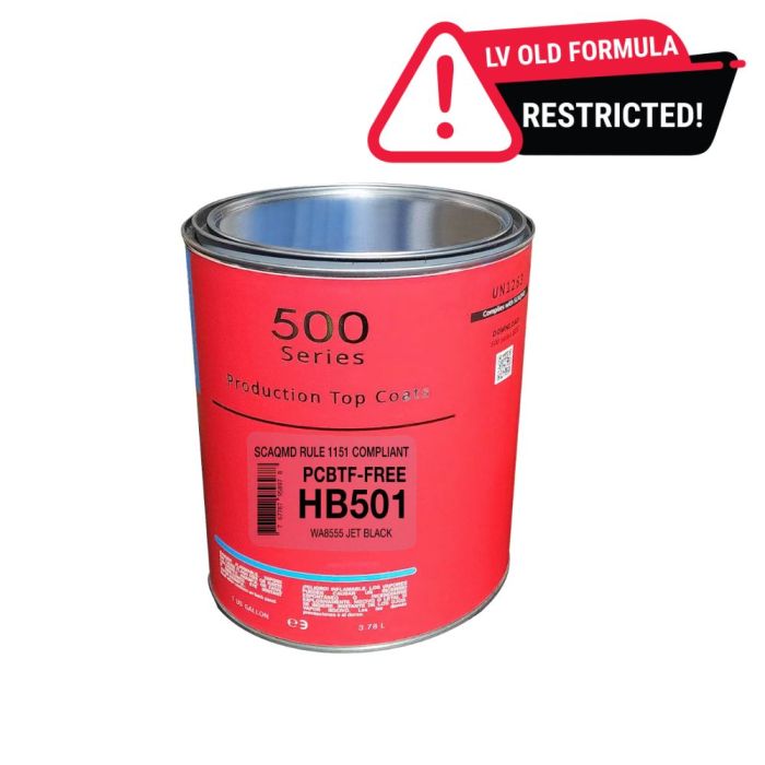 Base Coat Paint WA8555 Jet Black (GL) 500 Series — LV Old Formula